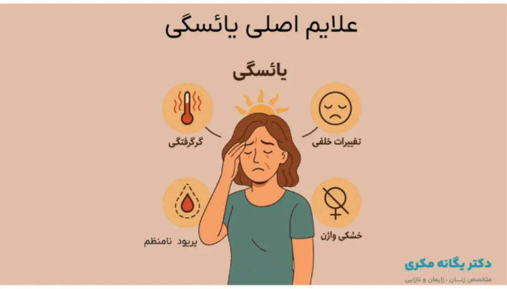 علایم اصلی یائسگی